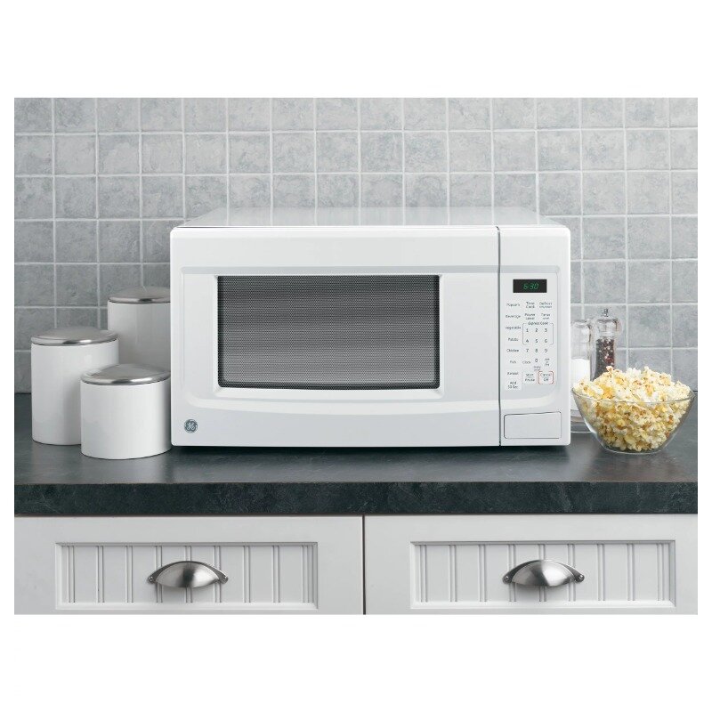 DUTRIEUX1.4 Cubic Foot Capacity Countertop Microwave Oven, White, small microwave