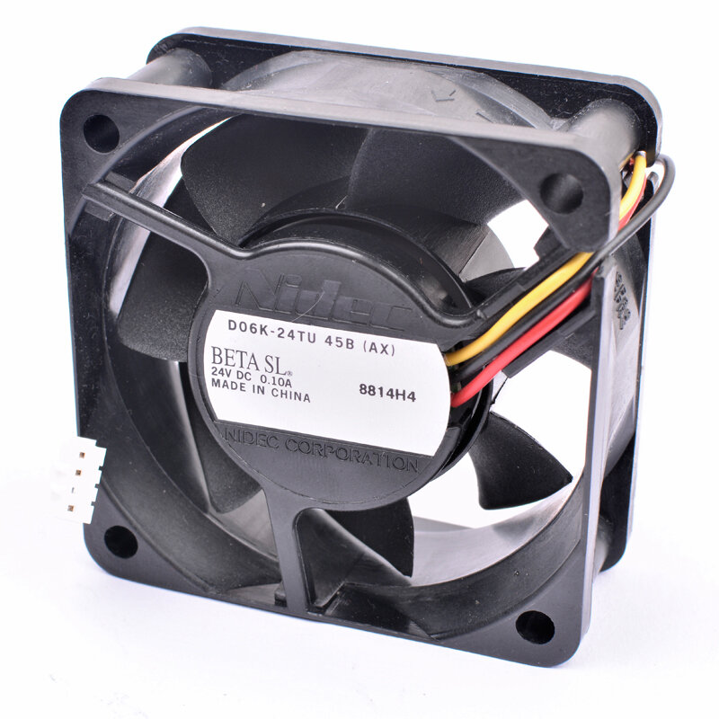 D06K-24TU 45B 6cm 60mm fan 60x60x25mm 6025 DC24V 0.10A 3-line silent inverter cooling fan