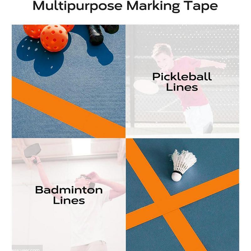 Multifuncional Outdoor Marking Tapes, Floor Court Marker Tape, Lines Marking, Resistente às intempéries, Esportes, Ginásio