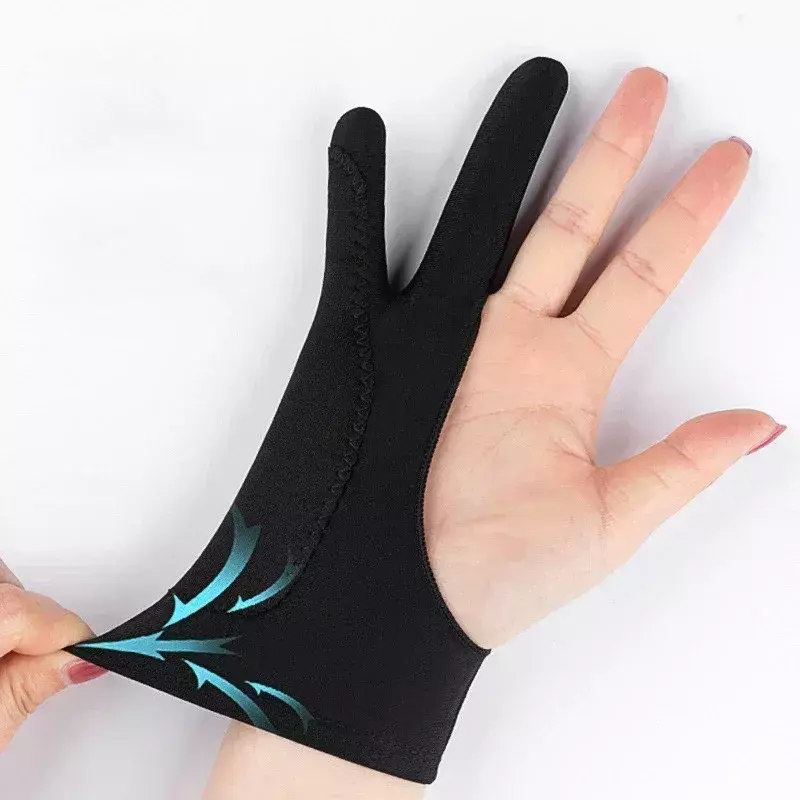 2 Finger Anti-mistouch Painting Gloves Tablet Screen Touch Glove Artist Drawing Write Glove Anti-Fouling for IPad Screen Board