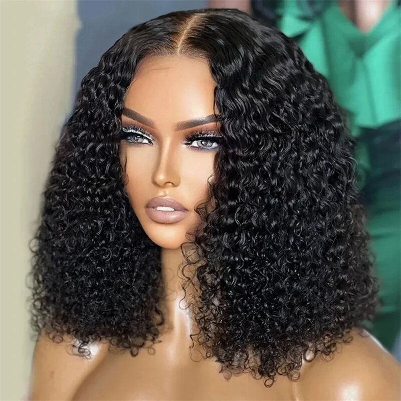 8-16inch Bob Wig Curly Lace Front Human Hair Wigs Pre Plucked 13x6 Closure Short  13x4 HD Deep Wave Lace Frontal Wigs For Women