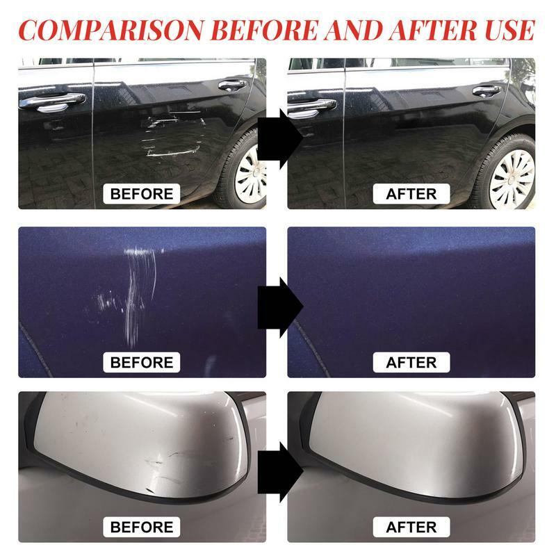 Car Scratch Remover For Vehicles Scratch Repair Wax Safe Application With Cloth And Sponge For Car Paint Scratch Repair