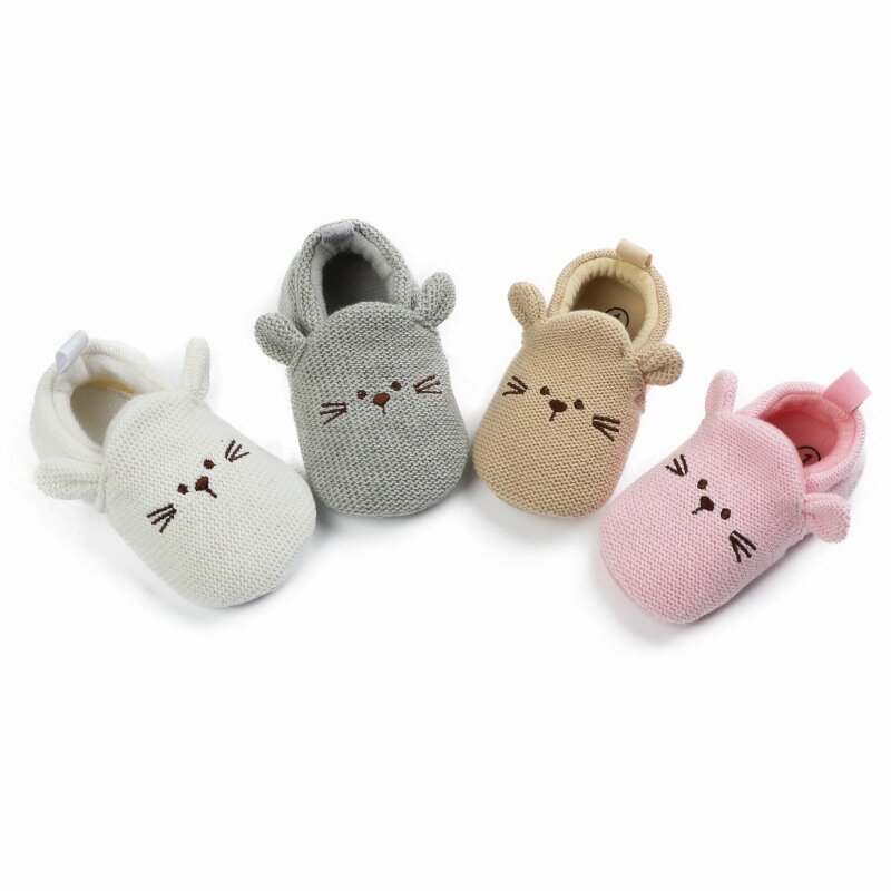 Sapatos de bebê antiderrapantes para meninos e meninas de 0 a 3 anos, confortáveis e confortáveis