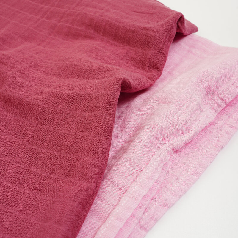 Elinfant Solid Color 100% Cotton Muslin Swaddle Blankets Bamboo Cotton Soft Newborn Babt Receiving Blanket
