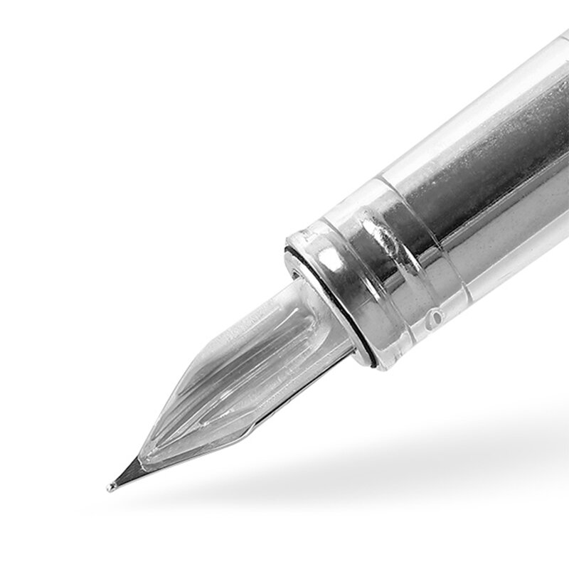 1 ~ 7PCS Wing Sung 3013 penna stilografica sottovuoto resina qualità trasparente EF/F Nib HOT!!