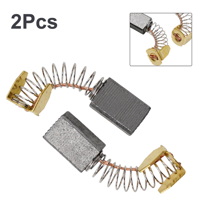 2pcs Motor Carbon Brushes For Motor Angle Grinder 15x8x5mm Brand New Carbon Brushes Power Tools Replacement Accessories