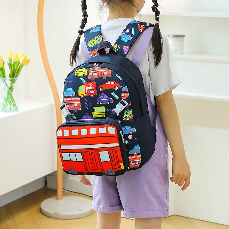 Children's Backpack 2023 Trendy Cartoon Print Shark Bag Boy and Girl Schoolbag Student School Dinosaur Cute Animals Backpacks