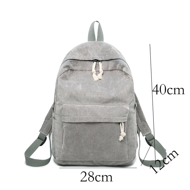 Вельветовый женский рюкзак, школьные рюкзаки для подростков с именем на заказ, школьная сумка для девочек, полосатый рюкзак, дорожные сумки с вышивкой
