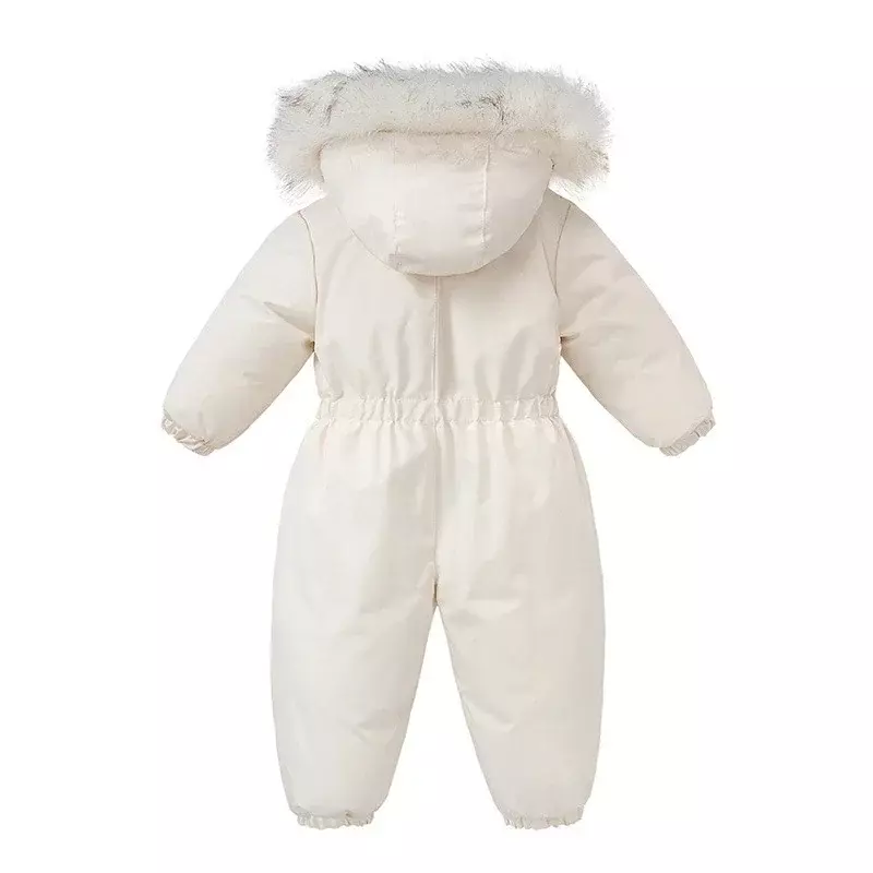 -30-stopniowy zimowy kombinezon narciarski dla niemowląt Plus aksamitny kombinezon dla chłopców ciepłe ubrania dla dzieci wodoodporna odzież dziecięca zestaw 1-4Y