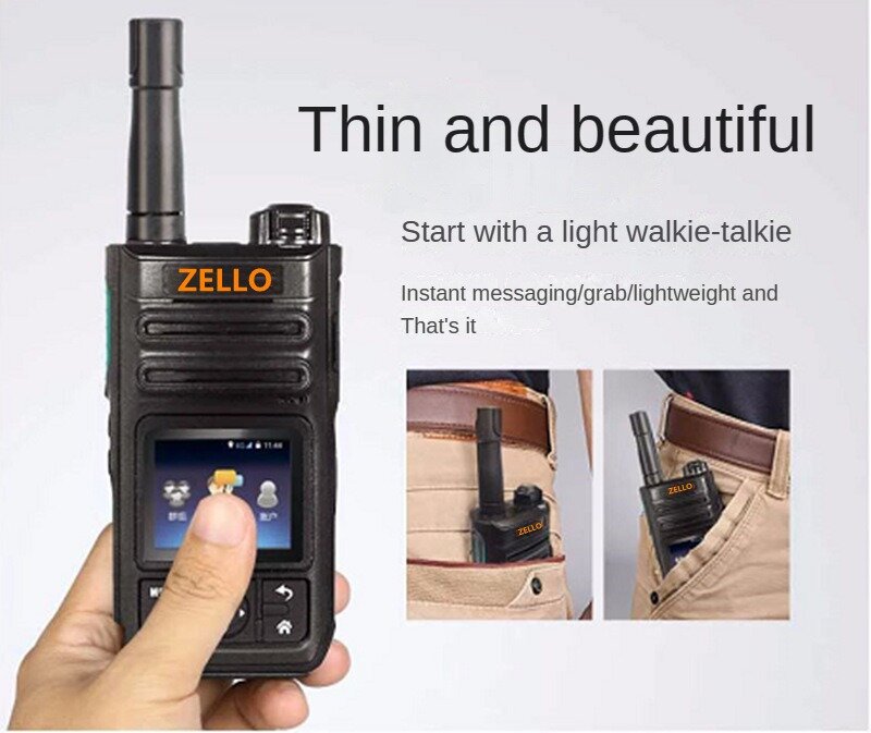 For ZELLO Global Walkie Talkie Unlimited Distance 4G Full Netcom Outdoor Public Network Plug-in ZELLO Platform