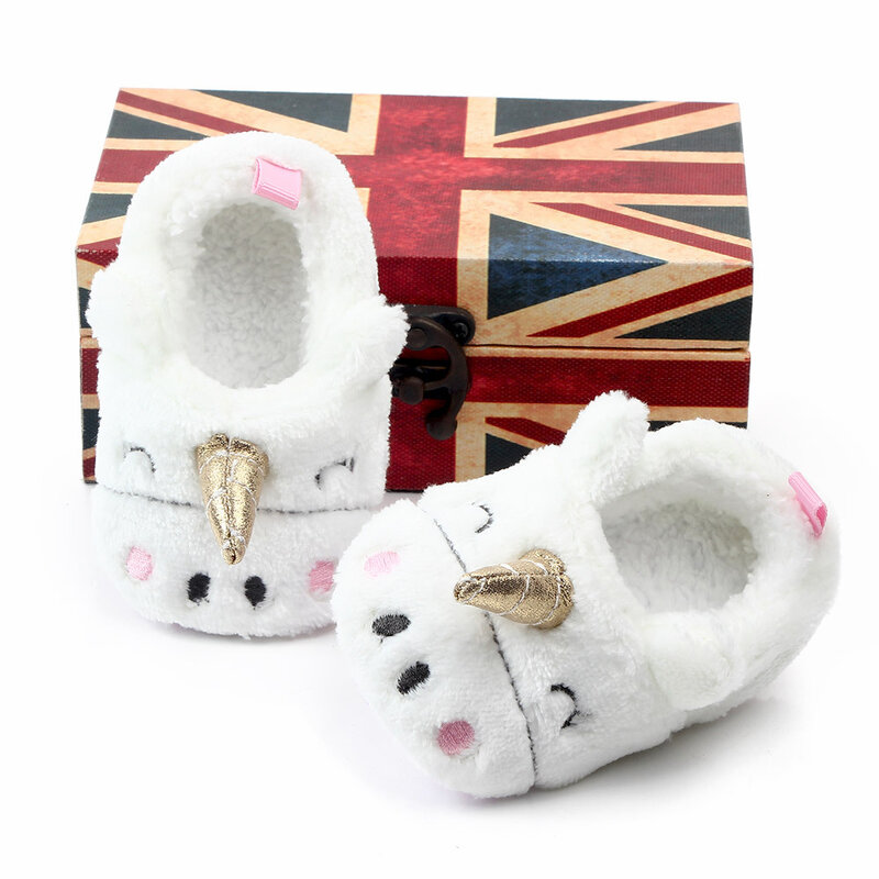 Baby Walking Shoes Baby Indoor Warm Cotton Shoes Suede 0-1 Year Old Autumn and Winter Baby Shoes