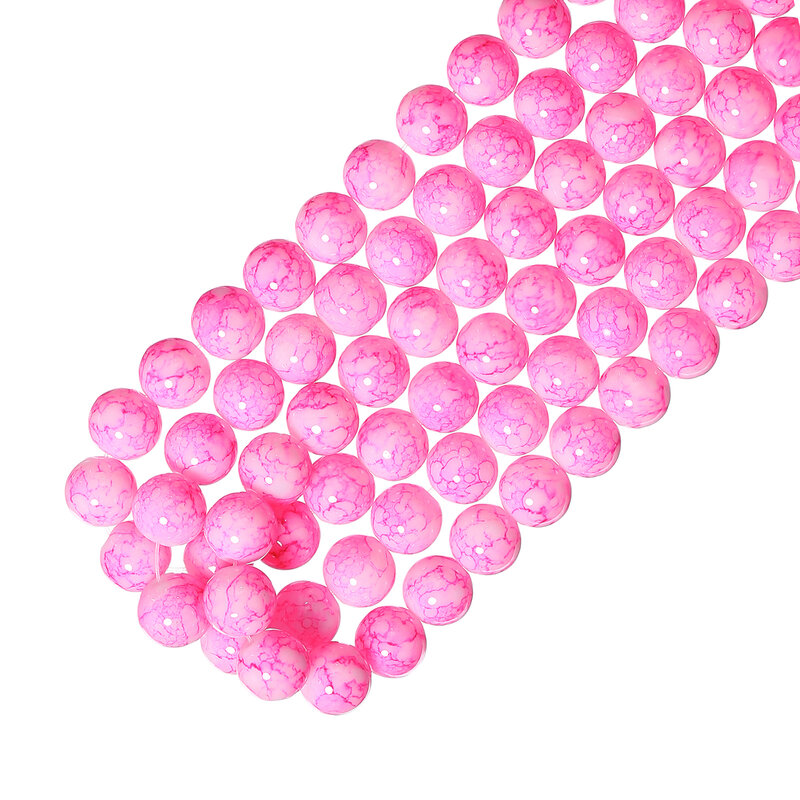 240 pezzi di perle di vetro multicolore da 10mm con macchioline per braccialetti fai da te che fanno 111 tipi di colori tra cui scegliere