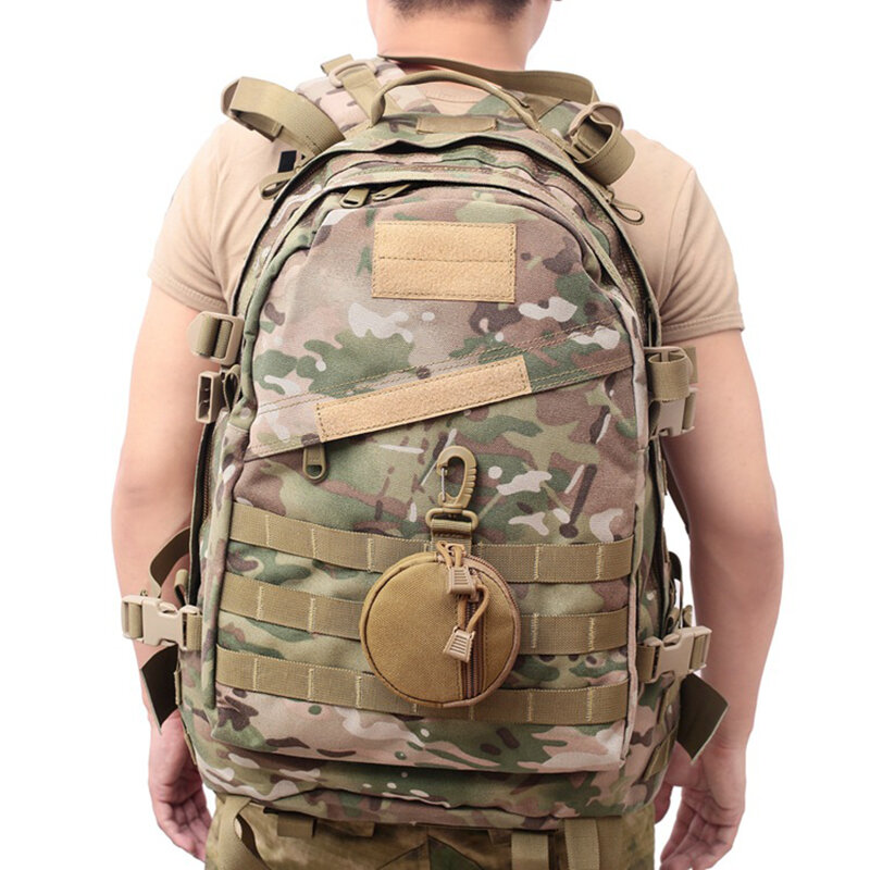 Tasca portamonete rotonda tasca portamonete portatile per caccia in vita con Clip borsa per accessori da esterno borsa EDC