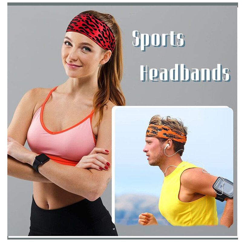Halloween Turban Headband Pumpkin Hair Wrap Twist Skull Print Breathable Sweatband Hair Accessories For Women Gym Bandage Party
