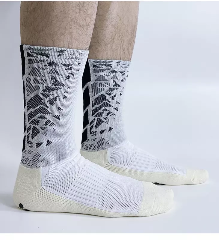 Новинка, противоскользящие спортивные носки, утолщенные Дышащие футбольные носки для мужчин и женщин, для бега на открытом воздухе, велоспорта