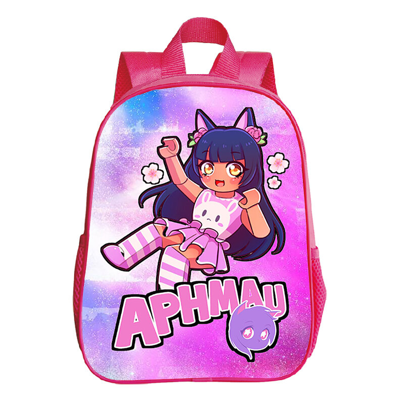 Mochilas de Anime con estampado de Aphmau para niños, mochilas escolares para niños pequeños, bolsas de jardín de infantes, mochila de dibujos animados para niñas, regalos, suministros