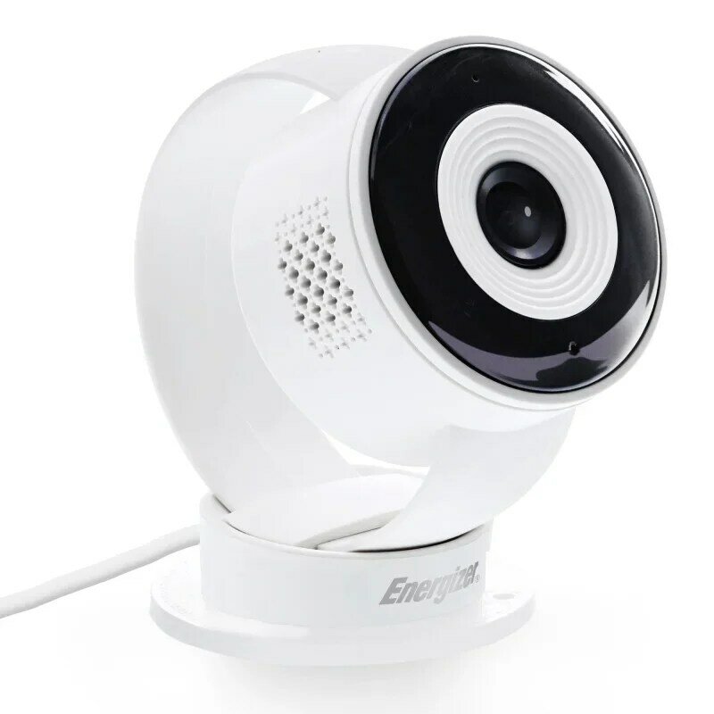 Energizer Inteligentny wewnętrzna kamera bezpieczeństwa Wi-Fi, 1080P Full HD, USB, chmura/karta Micro-SD, biały