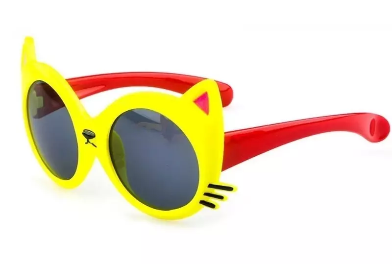 เด็กน่ารัก Cat Anti UV แว่นตาแว่นตาเด็กวัยหัดเดินเด็กการ์ตูนแว่นตากันแดดสำหรับเด็กเด็ก