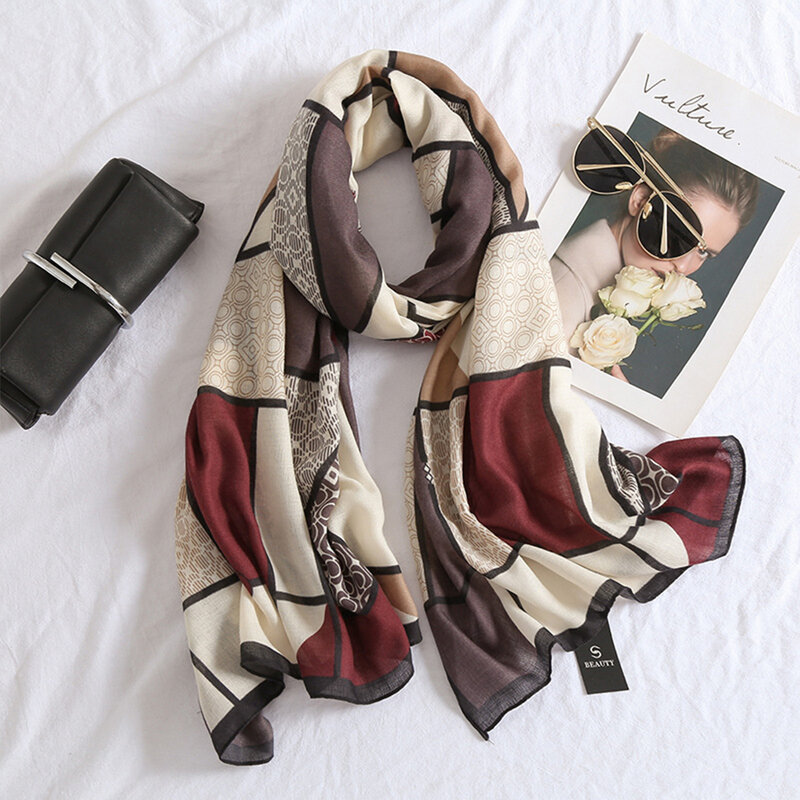 Eleganz und Komfort aus Baumwolle, um große Schals für Frauen leicht und bequem auszustatten