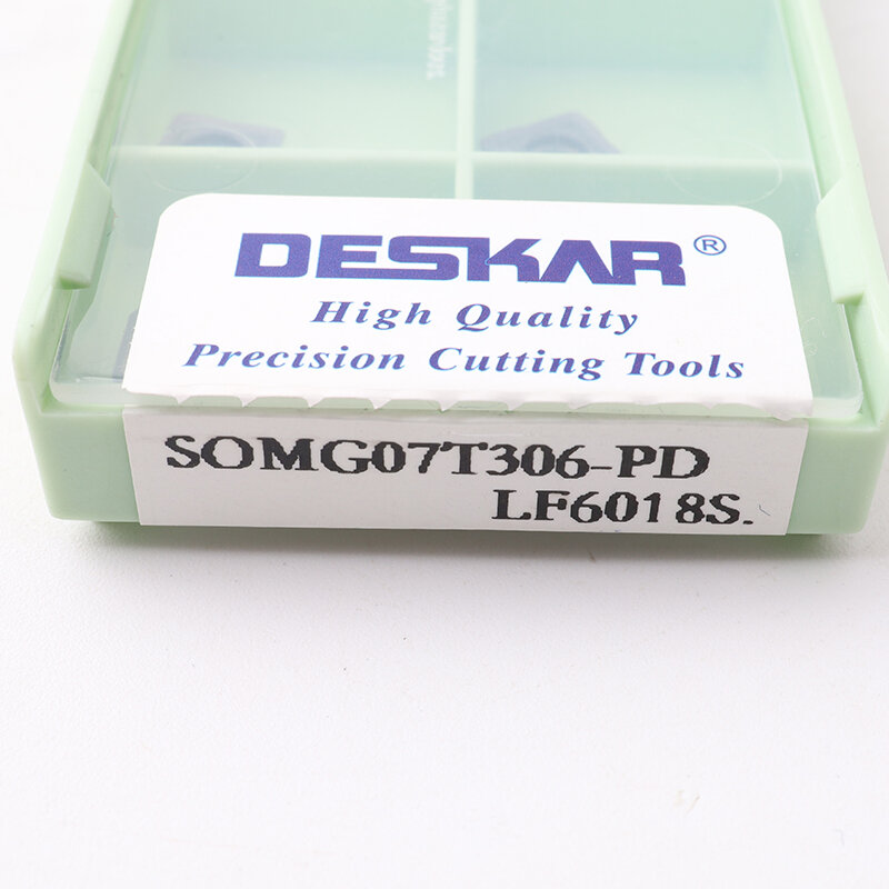 Inserções de perfuração Deskar, SOMT050204, SOMT060204, SOMT07T306, SOMT08T306, PD LF6018S, 10 peças