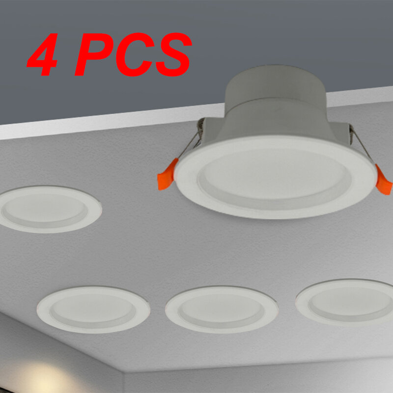 4PCS LED Downlight 3W5W7W9W12W15W18W20W24W Round Recessed Lamp Down Light Home Decor Bedroom Kitchen Indoor Spot Lighting
