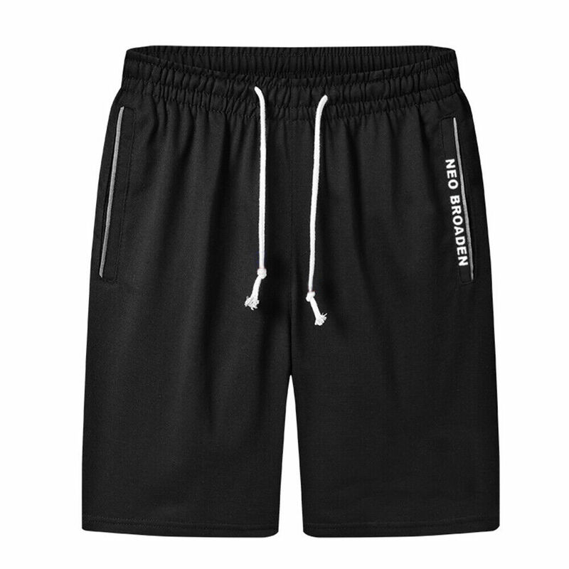 Pantalones cortos informales para hombre, Shorts transpirables para la playa, cómodos, para Fitness, baloncesto, deportes, holgados con cordón