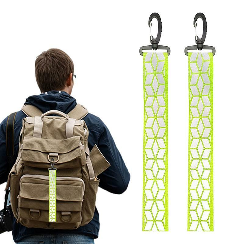 Reflective Backpack Pendant Clothing Safety Reflective Keychain Pendant Carefully Designed Safety Supplies For Camping