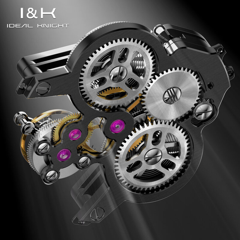 IDEAL KNIGHT-Relógio de pulso mecânico automático Tourbillon masculino, relógios volante, Future Battle Armor Series, marca de luxo