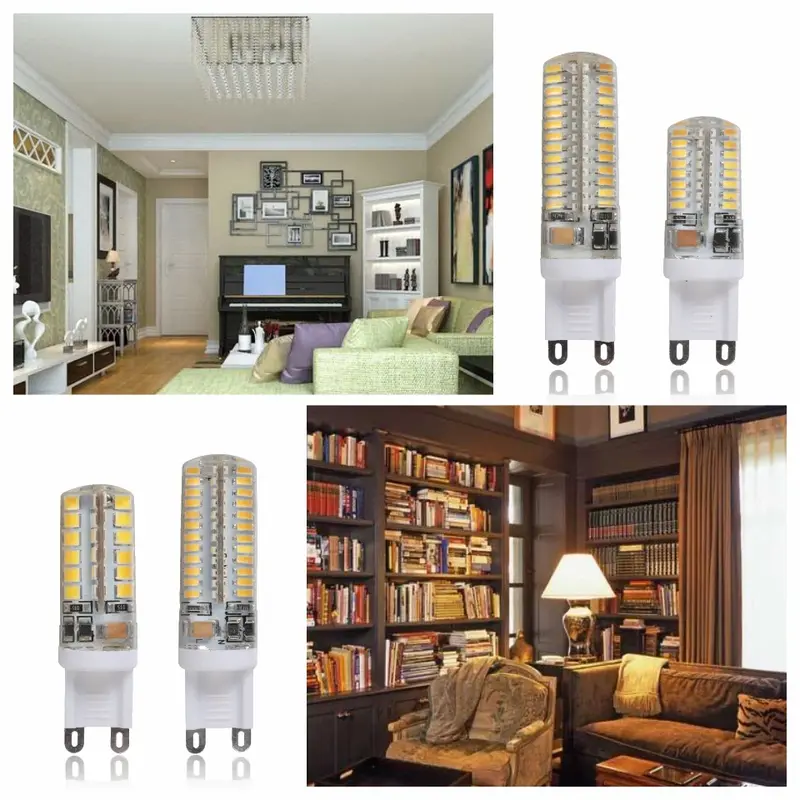 Lampe LED G9, Ampoule Épis de Maïs AC 220-240 V SMD 2835 3014, Lampe LED de Remplacement à 360 degrés, 6 Pièces/lot