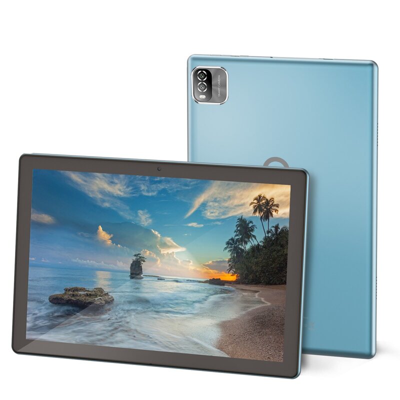 PRITOM Android 12 Tablet 10.1 polegadas 3GB RAM 64GB ROM Processador Quad Core WiFi 6 GPS HD IPS tela 8.0 MP câmera traseira