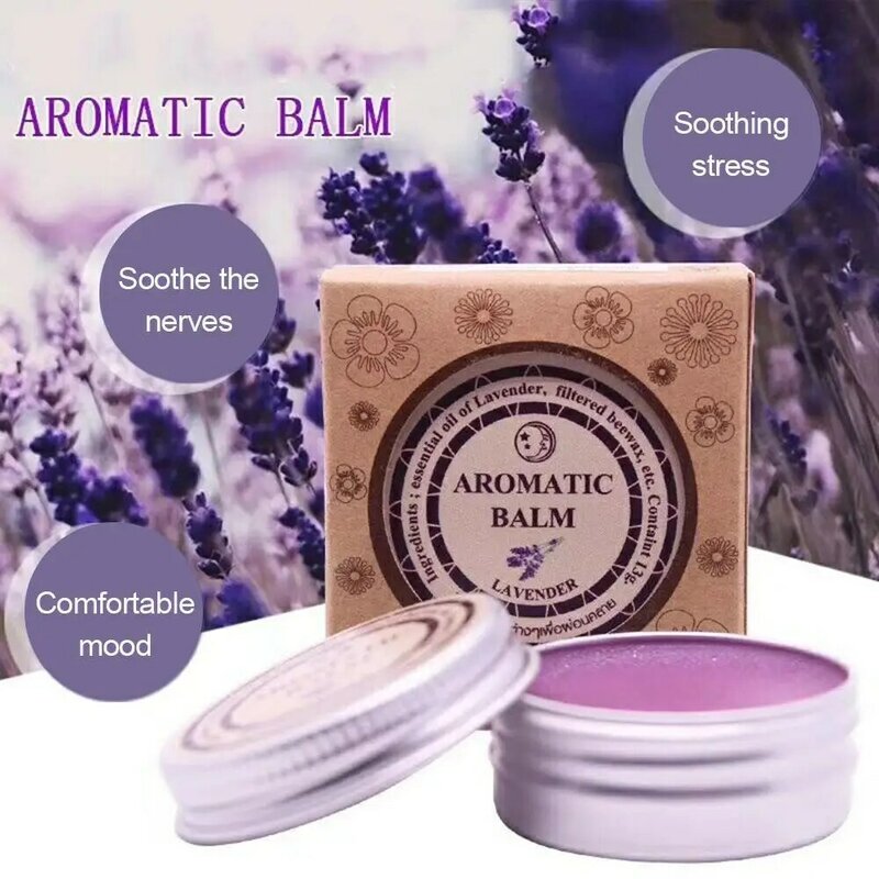 Wirksamer Lavendel aromatischer Balsam helfen, den Schlaf zu verbessern beruhigende Creme ätherisches Öl Schlaflos igkeit lindern Stress Angst Creme