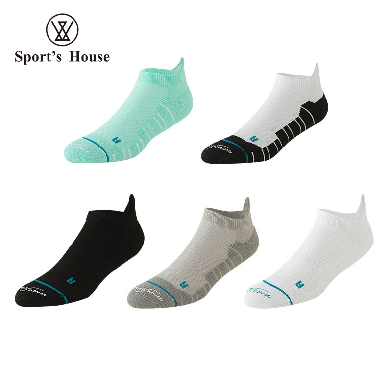 SPORT'S HOUSE-Calcetines cortos para correr para hombre, medias transpirables para deportes al aire libre, transpirables, para primavera y verano