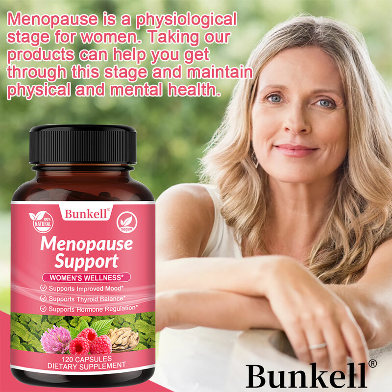 Dodatki wspierające Menopause dla kobiet mogą łagodzić gorące błyski, nocne pocenie się, huśtawki nastrójowe, niska energia i nie tylko.