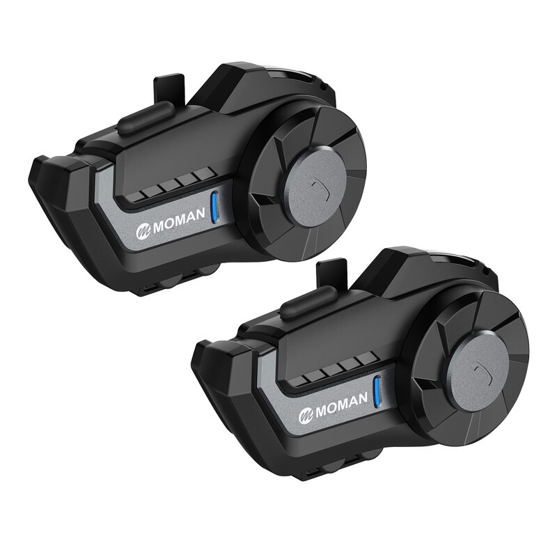 MOMAN-Oreillette Bluetooth H2 Pro pour moto, appareil de communication pour casque, sauna, téléphone, sans fil, intercom, étanche, WiFi, enregistreur vidéo