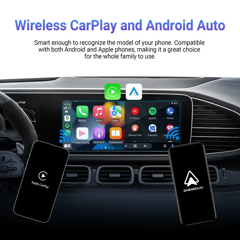 Ottocast play2video pro drahtloses carplay drahtloses android auto adapter für youtube netflix iptv autozubehör für kia toyota
