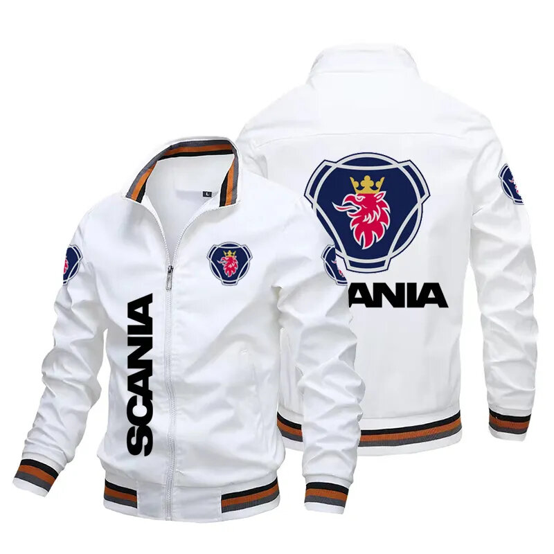 Jaqueta de logotipo para motociclista masculina, jaqueta esportiva ampliada, roupa para carros, nova, outono e inverno, 2023