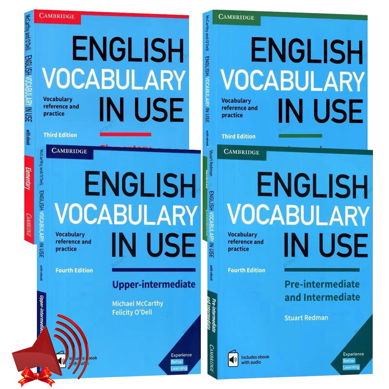 컬러 캠브리지 대학교 영어 어휘 사용 시리즈, 파란색 성경책, 무료 오디오, 이메일 보내기