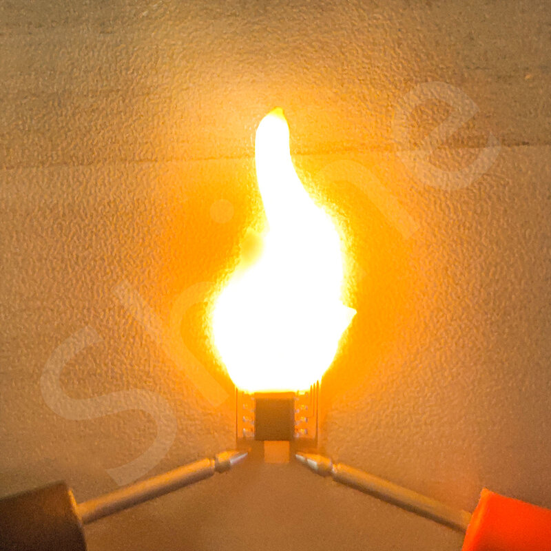 3V Led Cob Flash candele Edison Flame LED filamento 2200K diodo festa di compleanno decorazione lampadina accessori candela luce fai da te