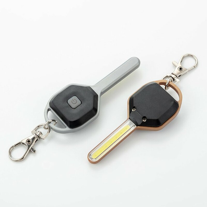JOFlashlight-Porte-clés portable à LED COB, lampe de poche porte-clés, sac de camping d'urgence, lumière de sac à dos, nouveau