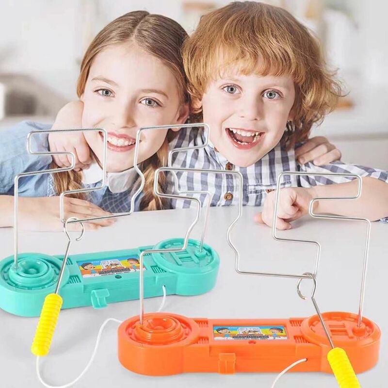 Детская Веселая игра, фиджет, спортивная игра-лабиринт с электрическим прикосновением, расширенная головоломка, игрушка с электрошоком