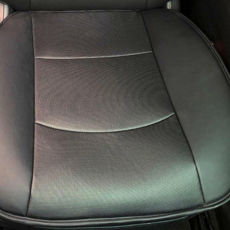 เบาะรองนั่งหนัง PU สำหรับขับรถเบาะรองนั่งในรถยนต์เบาะ Relief ทรงลิ่มมีกระเป๋าแผ่นรองเบาะนั่ง Comfort