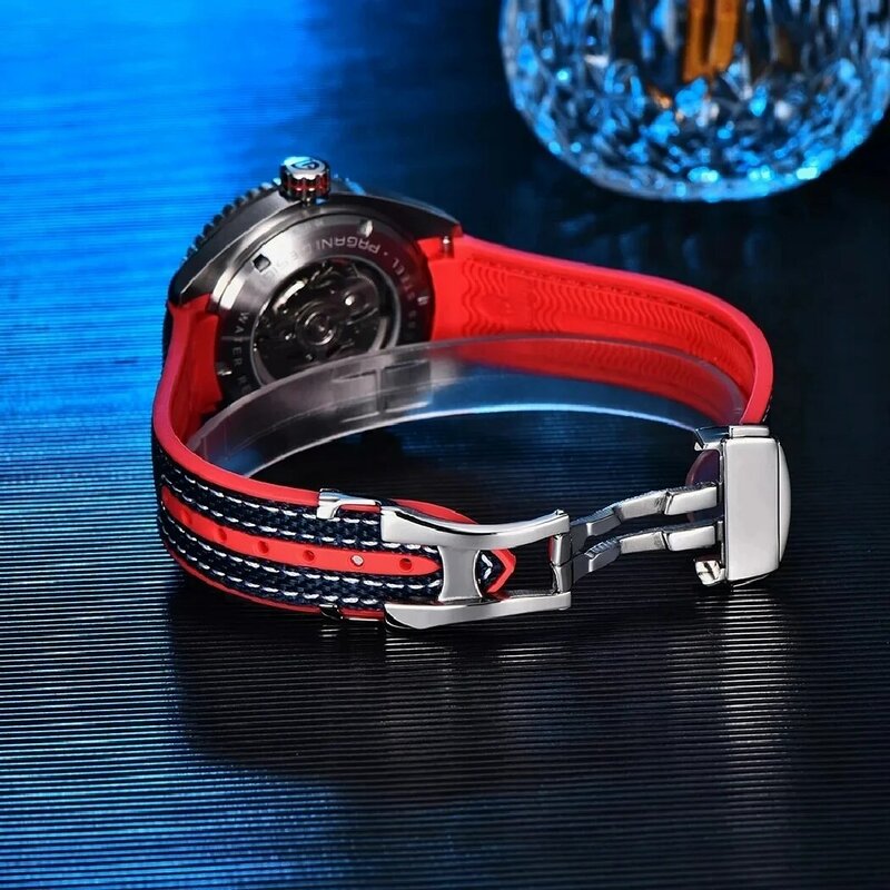 PAGANI UCO V2-Montre-Bracelet Mécanique de Luxe pour Homme, Accessoire de dehors Classique, en Verre de Saphir, existent, en Acier Inoxydable, Étanche à 100m