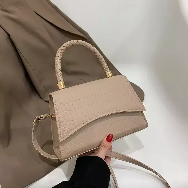 Однотонные женские дизайнерские сумки, повседневные сумки через плечо