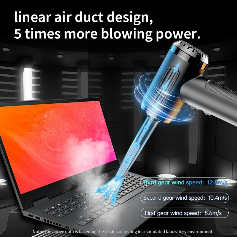 Xách tay nén không khí Khăn lau bụi Blower Cleaner USB sạc máy tính hộ gia đình Blower Cleaner xe công suất cao mạnh mẽ làm sạch