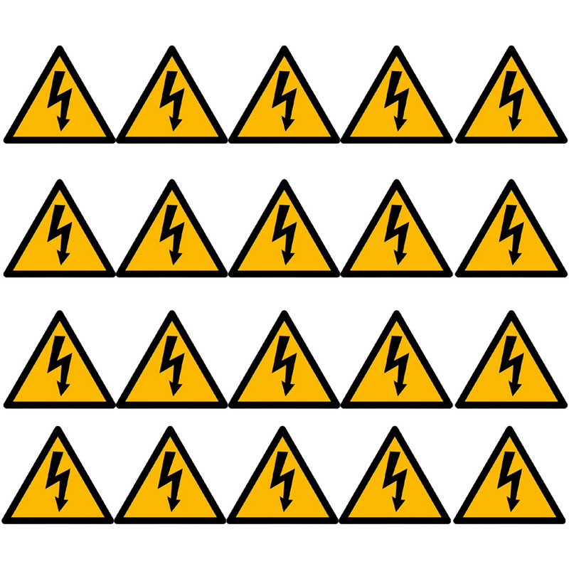 Choques De Advertência Elétrica Label Sign, Tag Elétrica, Etiqueta De Tensão, Equipamento De Segurança De Perigo