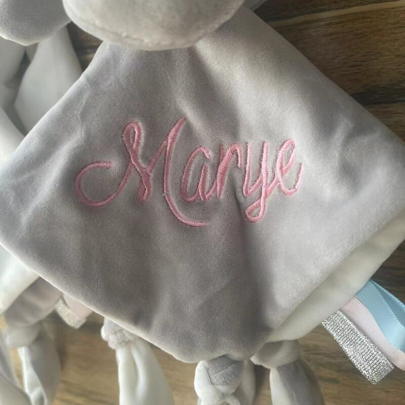 Customized Soothing Scarf Baby Doll Personalized Name Newborn Grasping Toy Baby Sleep Doll Baby Shower Gift Soft Comfort Doll