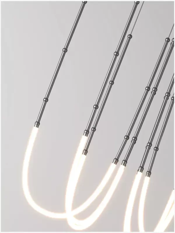 Lampe LED suspendue au design nordique moderne, luminaire décoratif d'intérieur, idéal pour une salle à manger ou un salon