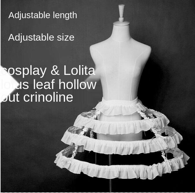 Comprimento ajustável & Canopy Lolita Bird Cage Fishbone Crotch Wind New Lolita Crinoline