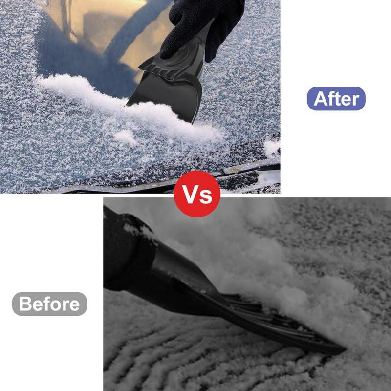 Uniwersalny łopata do śniegu samochodowy skrobaczka uchwyt antypoślizgowy narzędzie do usuwania lodu do akcesoria zimowe rozmrażania przedniej szyby pojazdu