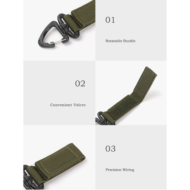 Outdoor Triangle Hanging Buckle Tactical Keychain Buckles Clip Rotation D-Shaped Hook Carabiner Outdoor Camping Tool
